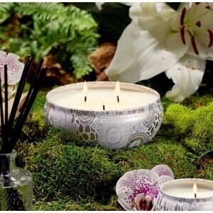 Voluspa Mokara 12 oz  3-Wick Candle In Decorative Tin